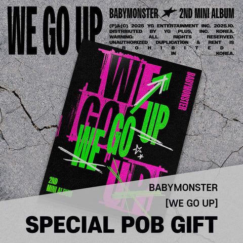 BABYMONSTER - 2nd Mini Album [WE GO UP] UP Ver. / GIFT - Baro7 Best Kpop Store