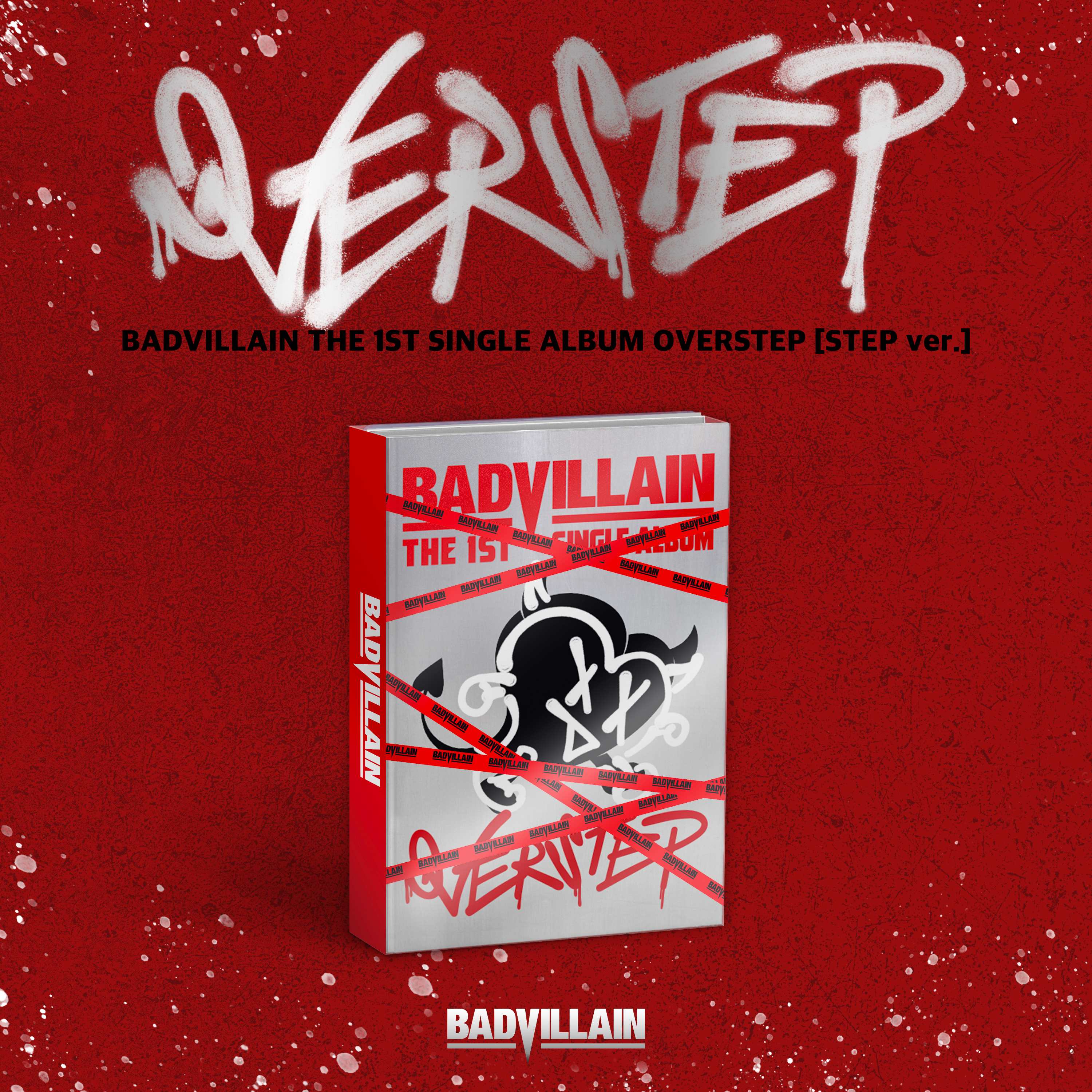 BADVILLAIN - 1ST SINGLE ALBUM [OVERSTEP] - Baro7 Best Kpop Store