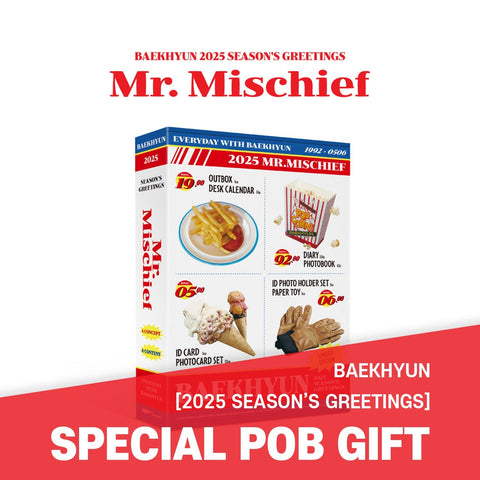 BAEKHYUN - 2025 SEASON'S GREETINGS [Mr. Mischief] / GIFT - Baro7 Best Kpop Store