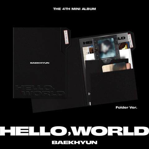 BAEKHYUN - 4th Mini Album [Hello, World] Folder Ver. - Baro7 Best Kpop Store