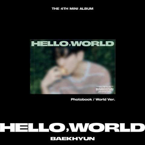 BAEKHYUN - 4th Mini Album [Hello, World] Photobook Ver. - Barowave Best Kpop Store