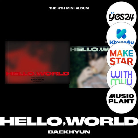 BAEKHYUN - 4th Mini Album [Hello, World] Photobook Ver. - Barowave Best Kpop Store