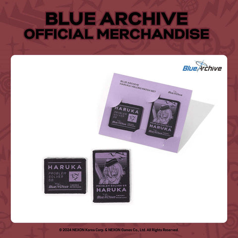 BLUE ARCHIVE 3rd ANNIVERSARY OFFICIAL MD - HARUKA VELCRO PATCH SET - Baro7 Best Kpop Store