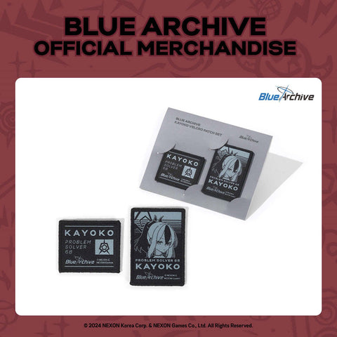 BLUE ARCHIVE 3rd ANNIVERSARY OFFICIAL MD - KAYOKO VELCRO PATCH SET - Baro7 Best Kpop Store