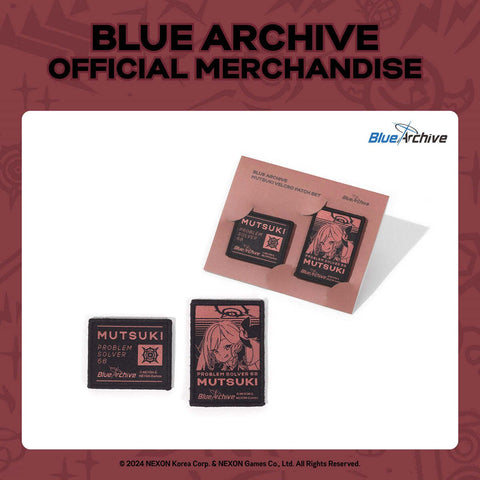 BLUE ARCHIVE 3rd ANNIVERSARY OFFICIAL MD - MUTSUKI VELCRO PATCH SET - Baro7 Best Kpop Store