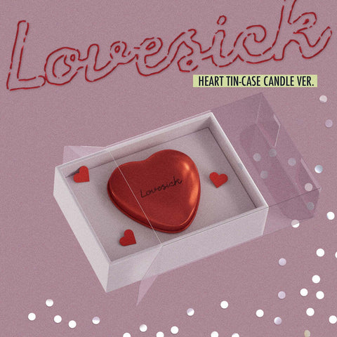 CHAERYEONG - 1st Mini Album [Lovesick] HEART TIN-CASE CANDLE Ver. - Baro7 Best Kpop Store