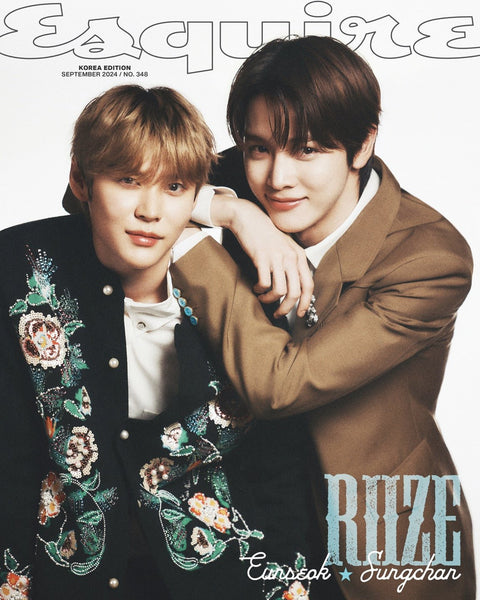 ESQUIRE - [2024, September] - Cover RIIZE EUNSEOK&SUNGCHAN TYPE D - Barowave Best Kpop Store