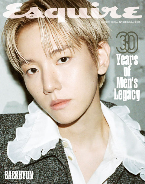 ESQUIRE - [2025, October] - Cover : EXO BAEKHYUN TYPE A - Baro7 Best Kpop Store