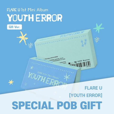 FLARE U - 1st Mini Album [YOUTH ERROR] QR Ver. / GIFT - Baro7 Best Kpop Store