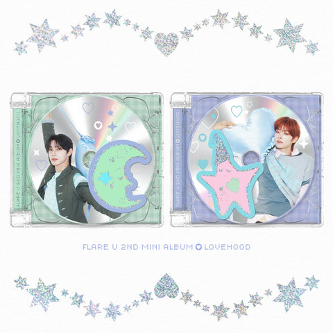 FLARE U - 2nd Mini Album [LOVEHOOD] JEWEL CASE Ver. - Baro7 Best Kpop Store