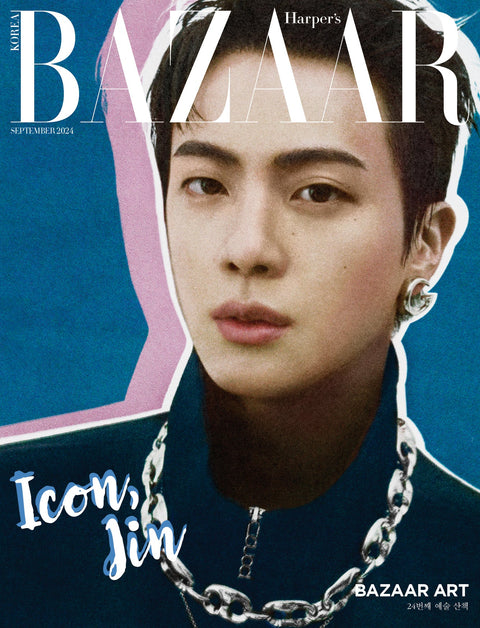 HARPER'S BAZAAR - [2024, September] - Cover BTS JIN TYPE B - Barowave Best Kpop Store