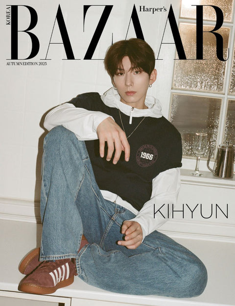 HARPER'S BAZAAR - [2025, Autumn Edition] - Cover : MONSTA X KIHYUN TYPE C - Baro7 Best Kpop Store