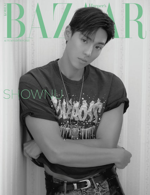 HARPER'S BAZAAR - [2025, Autumn Edition] - Cover : MONSTA X SHOWNU TYPE E - Baro7 Best Kpop Store