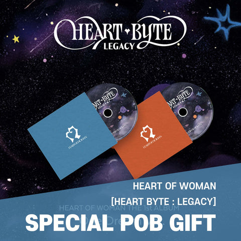 HEART OF WOMAN - 1st Album [Heart Byte : LEGACY] One Dream Ver. / GIFT - Baro7 Best Kpop Store
