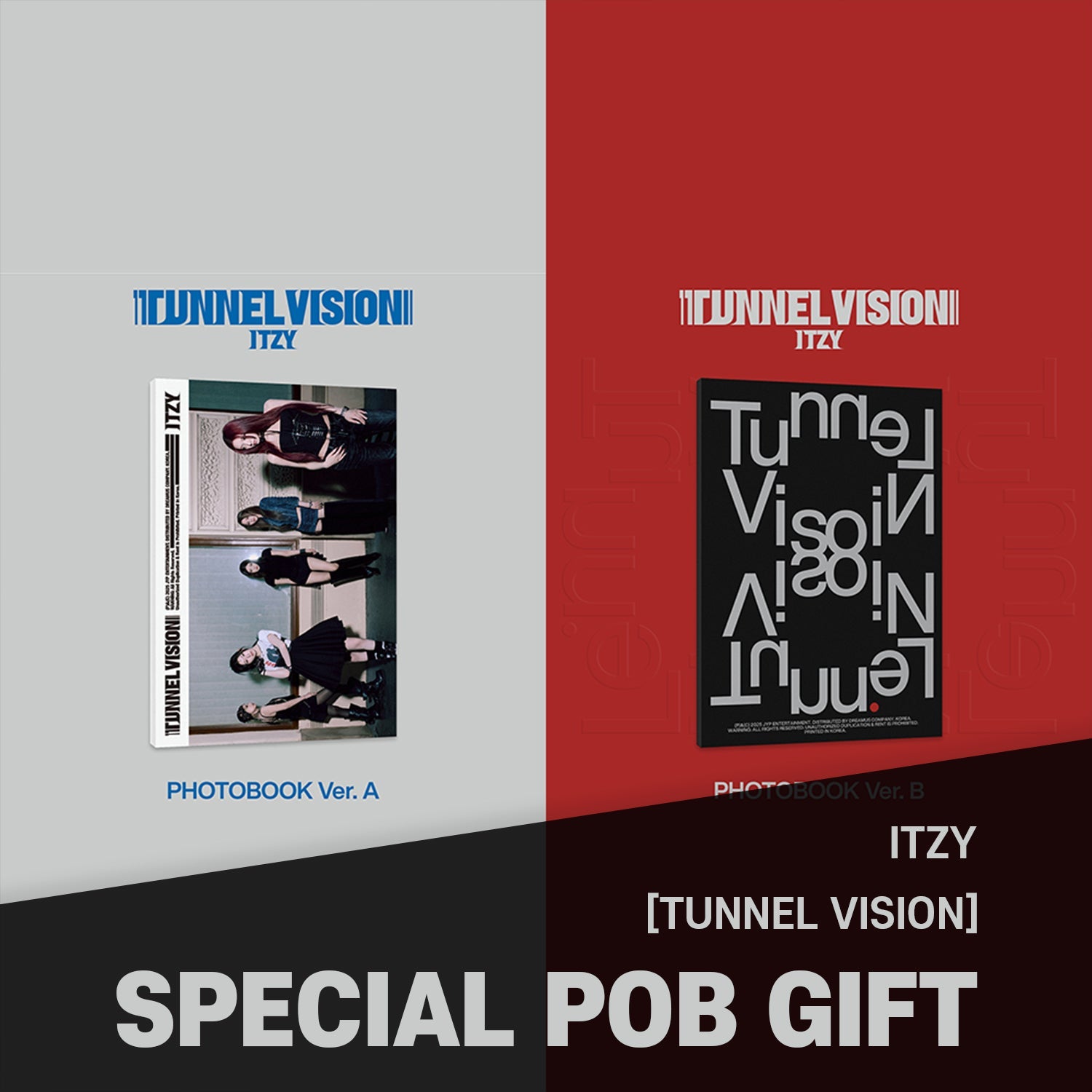 SET] ITZY - [TUNNEL VISION] Photobook Ver. / GIFT - Baro7 Best