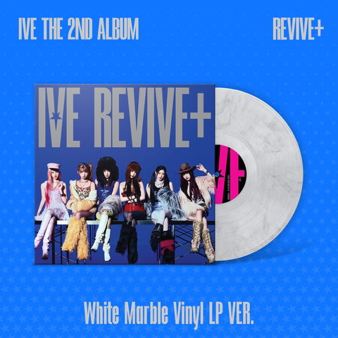 IVE - 2nd Album [REVIVE+] White Marble Vinyl LP Ver. - Baro7 Best Kpop Store