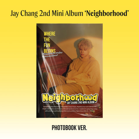 Jay Chang - 2nd Mini Album [Neighborhood] Photobook Ver. - Baro7 Best Kpop Store