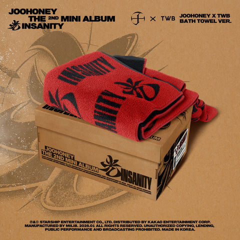 JOOHONEY - 2nd Mini Album [光 (INSANITY)] JOOHONEY X TWB BATH TOWEL Ver. - Baro7 Best Kpop Store