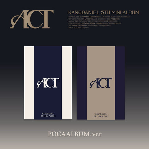 KANG DANIEL - 5th Mini Album [ACT] POCAALBUM Ver. - Baro7 Best Kpop Store