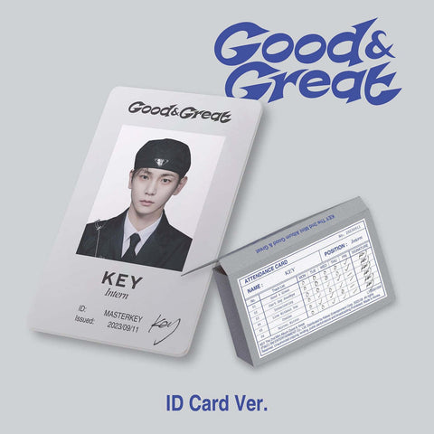 KEY - 2ND MINI ALBUM [Good & Great] ID CARD Ver. (SMART ALBUM) - Baro7 Best Kpop Store