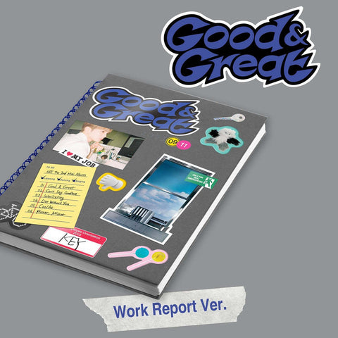 KEY - 2ND MINI ALBUM [Good & Great] WORK REPORT Ver. - Baro7 Best Kpop Store