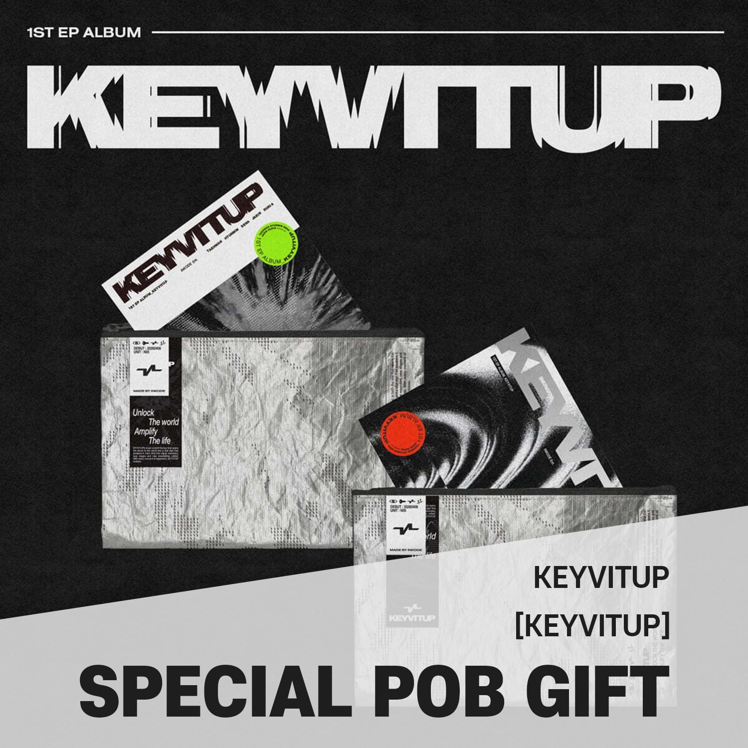 SET] KEYVITUP - 1st EP Album [KEYVITUP] / GIFT - Baro7 Best Kpop Store
