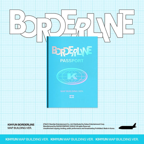 KIHYUN - EP [BORDERLINE] MAP BUILDING Ver. (Limited) - Baro7 Best Kpop Store