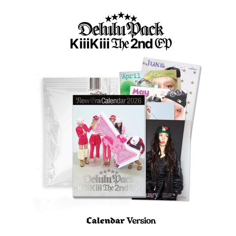 KiiiKiii - 2nd EP [Delulu Pack] Calendar. Version - Baro7 Best Kpop Store
