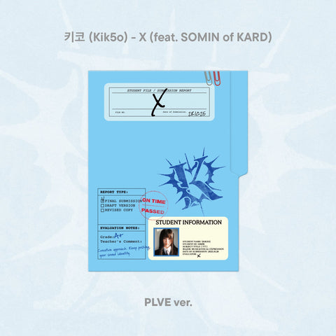 Kik5o - Sigle Album [X (feat. SOMIN of KARD)] PLVE - Baro7 Best Kpop Store