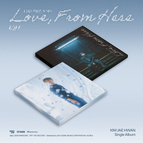 KIM JAE HWAN - Single Album [Love, From Here] / GIFT - Baro7 Best Kpop Store
