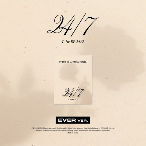 L - 1st EP [24/7] EVER Ver. - KPOPHERO