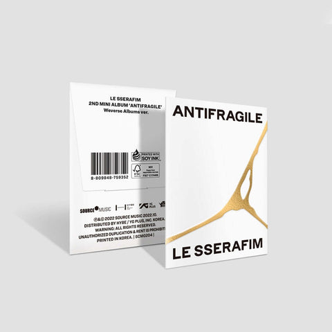 LE SSERAFIM - 2ND MINI ALBUM [ANTIFRAGILE] WEVERSE ALBUMS Ver. - Baro7 Best Kpop Store