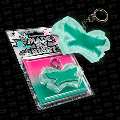 LE SSERAFIM - 2nd Single Album [Made My Night] Glow Clicker Keychain (Mint Ver.) - Baro7 Best Kpop Store