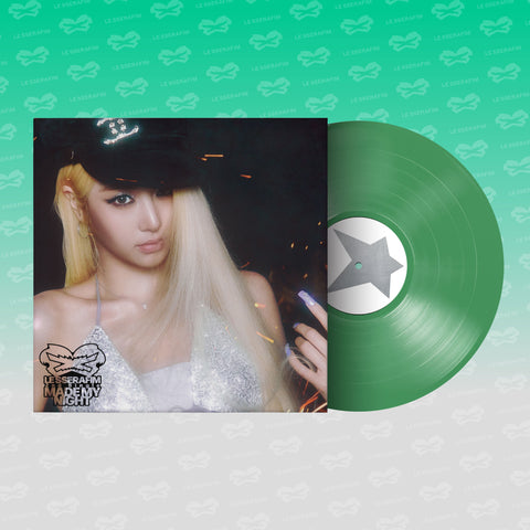 LE SSERAFIM - 2nd Single Album [Made My Night] Vinyl (SPRING GREEN Ver.) - Baro7 Best Kpop Store