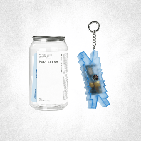 LE SSERAFIM - 2nd Studio Album ['PUREFLOW' pt.1] Mini Camera Ver. (Blue Ver.) - Baro7 Best Kpop Store