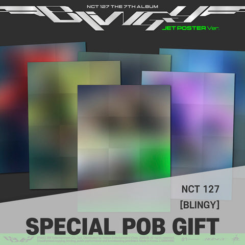NCT 127 - 7th Album [BLINGY] JET Poster Ver. / GIFT - Baro7 Best Kpop Store