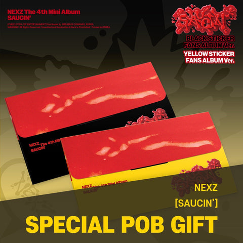 NEXZ - 4th Mini Album [SAUCIN'] STICKER FANS ALBUM Ver. / GIFT - Baro7 Best Kpop Store