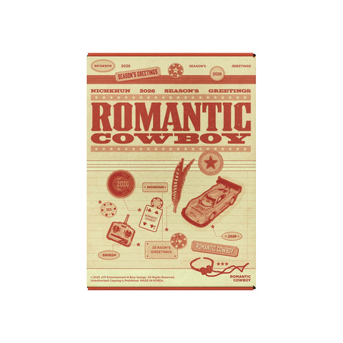 NICHKHUN - 2026 SEASON'S GREETINGS [ROMANTIC COWBOY] - Baro7 Best Kpop Store