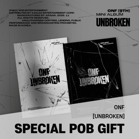 ONF - 9th Mini Album [UNBROKEN] / GIFT - Baro7 Best Kpop Store