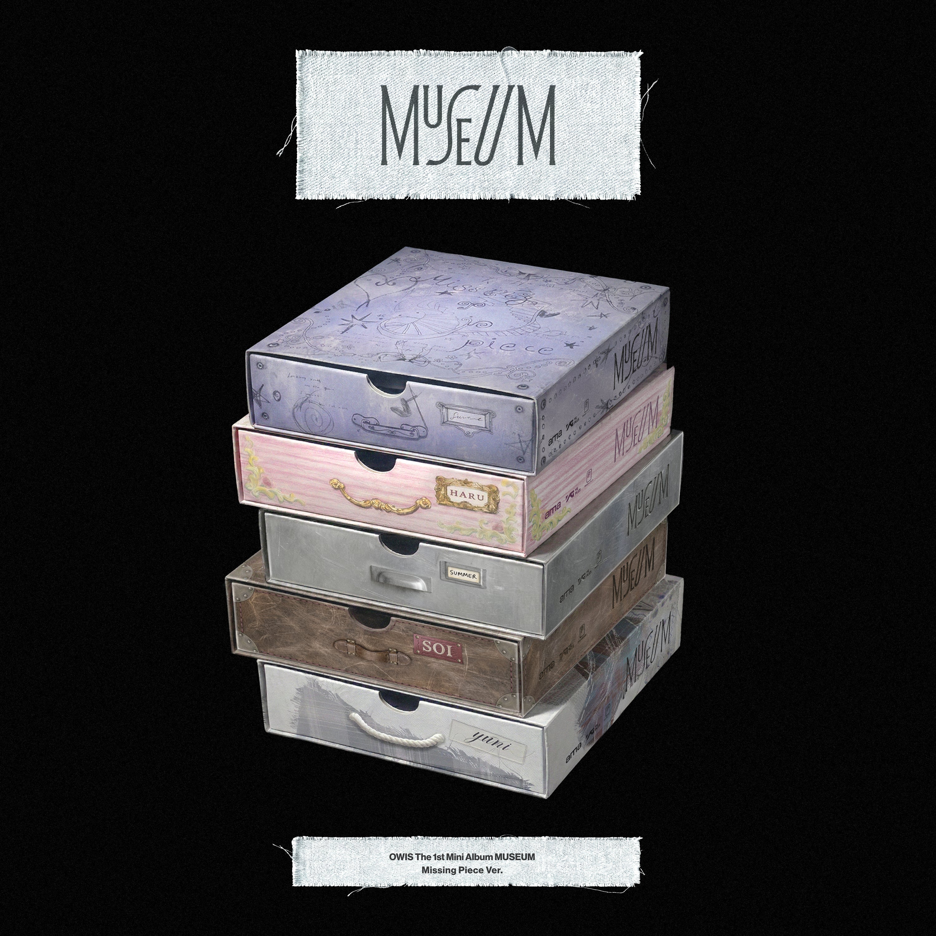 The Fallen & The Virtuous 韓国版3枚セット SET] OWIS - 1st Mini Album [MUSEUM] Missing Piece Ver. / GIFT