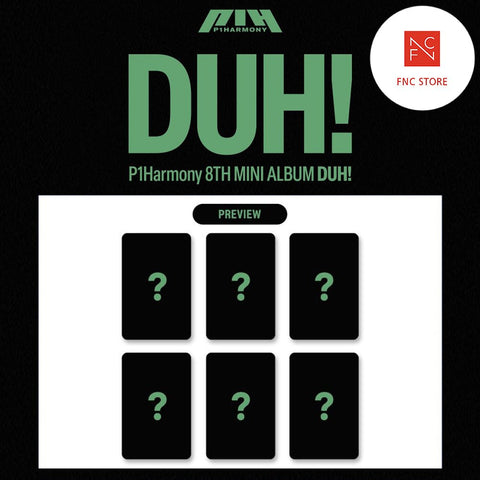 P1Harmony - 8th Mini Album [DUH!] Standard Ver. / GIFT - Baro7 Best Kpop Store