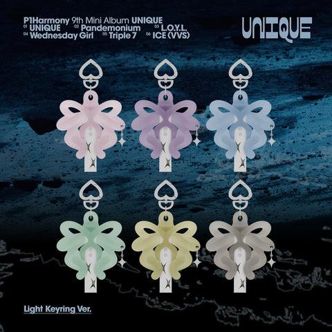 P1Harmony - 9th Mini Album [UNIQUE] Light Keyring Ver. - Baro7 Best Kpop Store