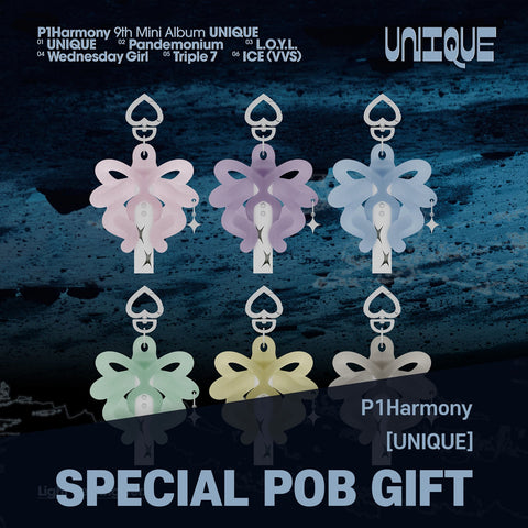 P1Harmony - 9th Mini Album [UNIQUE] Light Keyring Ver. / GIFT - Baro7 Best Kpop Store