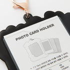 Photocard Holder Black Hoodie Bear Frame - Baro7 Best Kpop Store