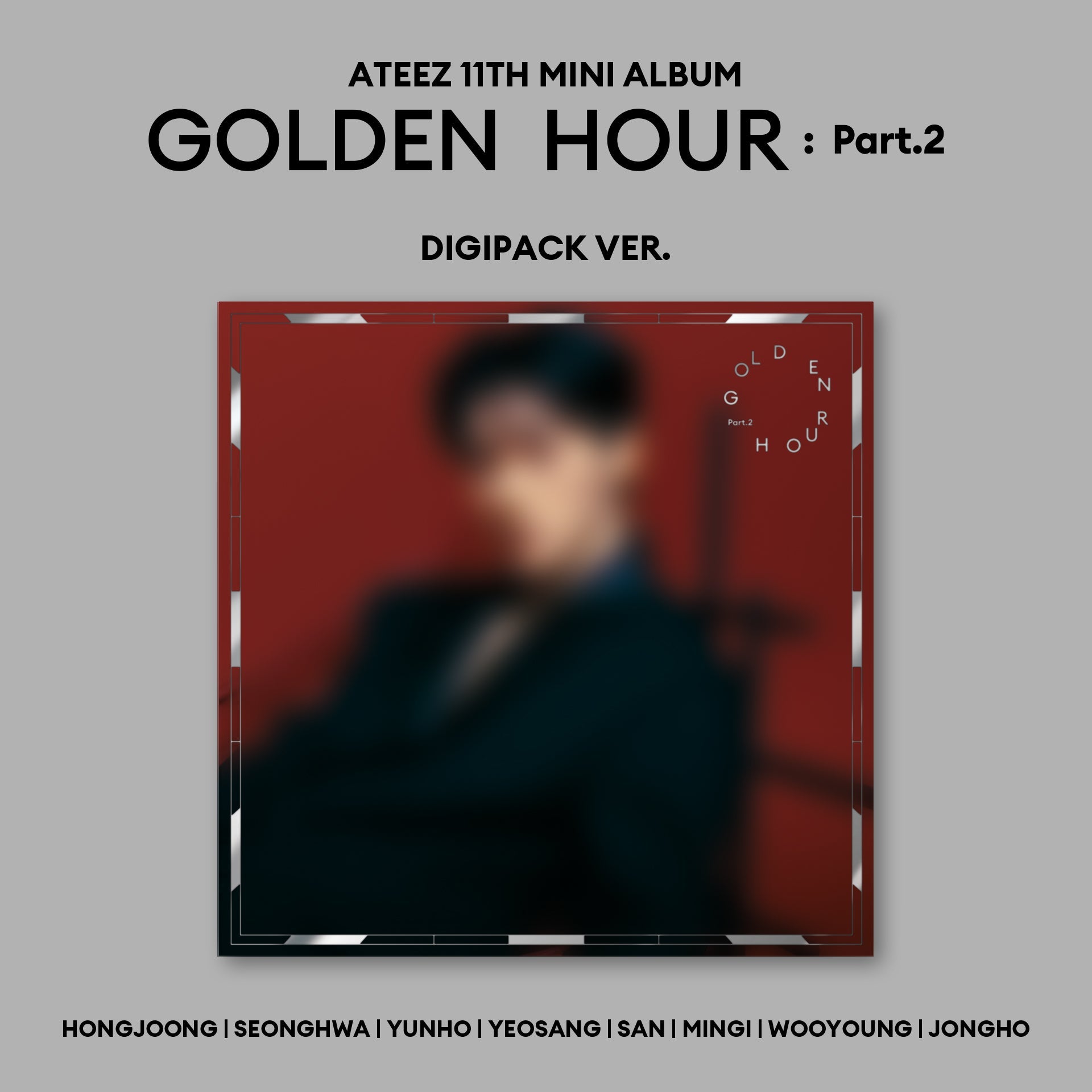 SET] ATEEZ - 11th Mini Album [GOLDEN HOUR : Part.2] Digipack Ver