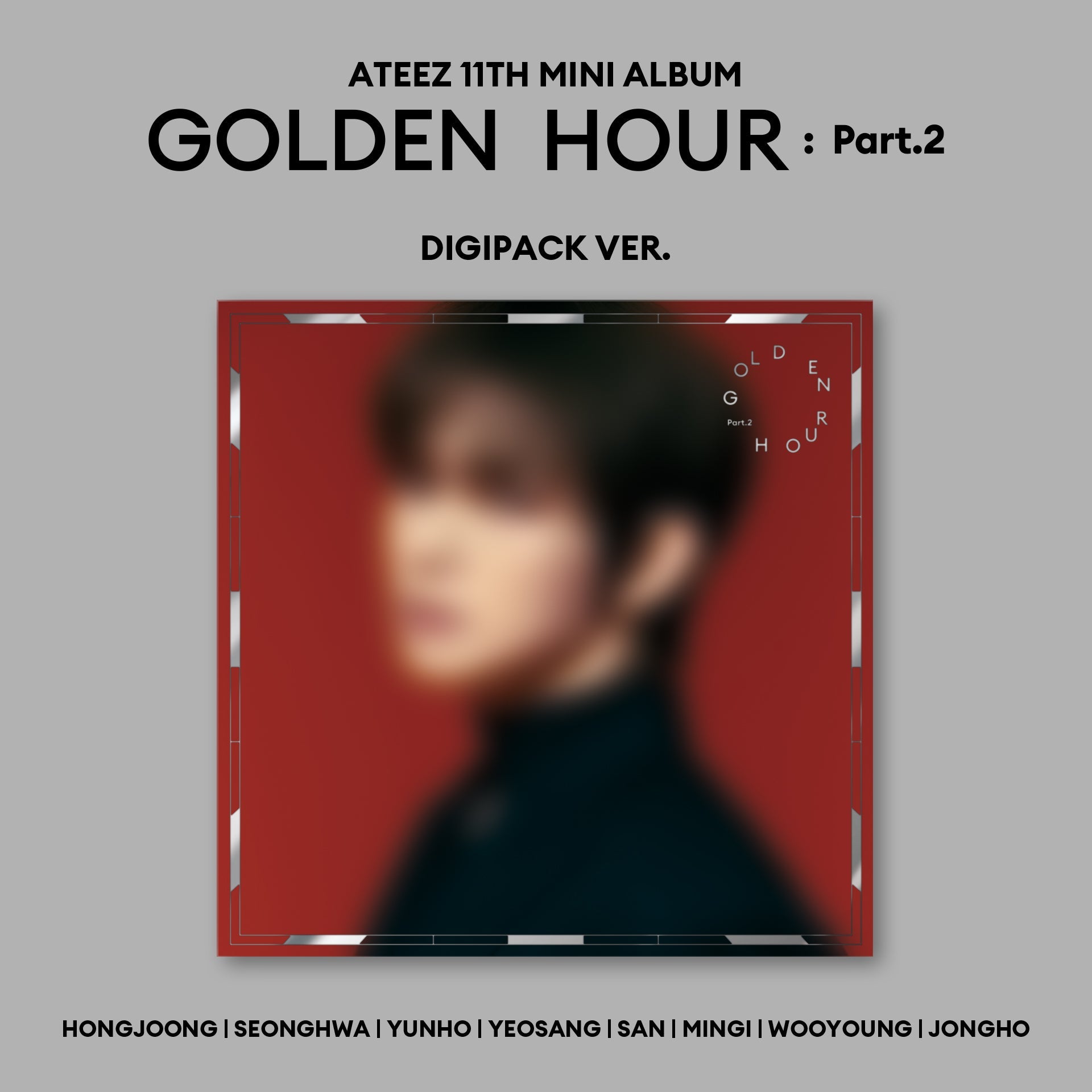 SET] ATEEZ - 11th Mini Album [GOLDEN HOUR : Part.2] Digipack Ver