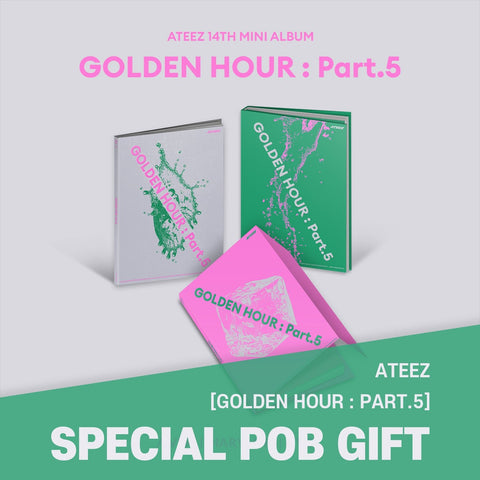 [SET] ATEEZ - [GOLDEN HOUR : Part.5] / GIFT - Baro7 Best Kpop Store