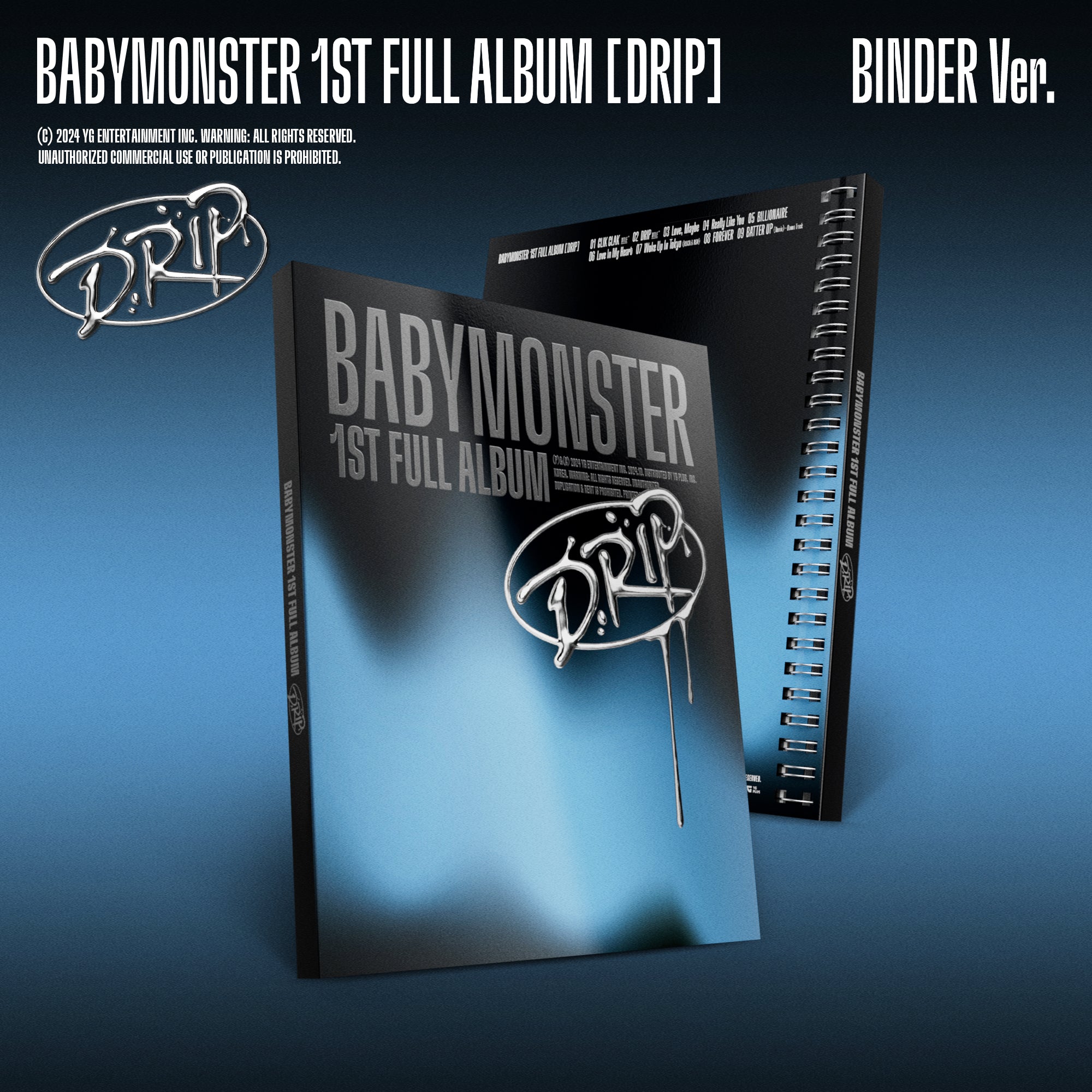SET] BABYMONSTER - 1st Full Album [DRIP] ZIP LOCK Ver. + BINDER