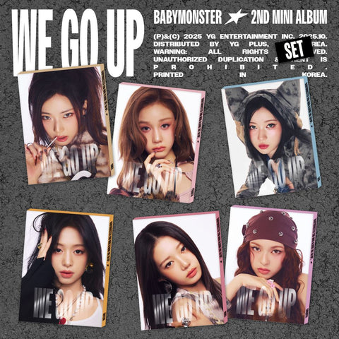 [SET] BABYMONSTER - 2nd Mini Album [WE GO UP] PATTERN Ver. / GIFT - Baro7 Best Kpop Store