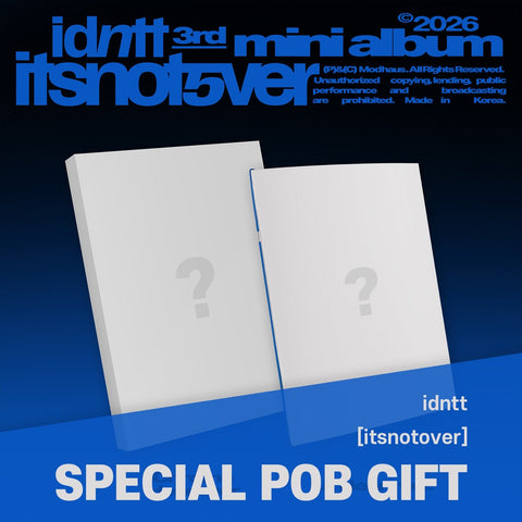 [SET] idntt - [itsnotover] / GIFT - Baro7 Best Kpop Store